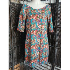 KILT New Zealand Made Floral Paisley Dress Size 12