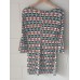 Speachless Geometric Print Dress Size M Y2K Retro Ruffle Sleeve Stretch