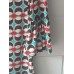 Speachless Geometric Print Dress Size M Y2K Retro Ruffle Sleeve Stretch