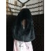 Reba Black Faux Fur Capelet Bolero NZ Made Evening Cover Up
