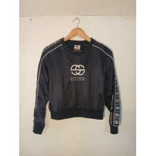 Stüssy Cropped Crew Jumper – Size 10 – Navy 