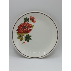 Crown Ironstone New Zealand Floral Side Plate 17cm Retro Vintage Crown Ironstone New Zealand Floral Side Plate 17cm Retro Vintage