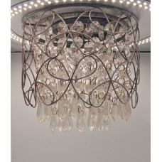 Crystal Ceiling Light Flush Mount - 60cm Vintage| OpShop.Kiwi