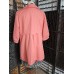 Coral Textured Coat Jacket Puff Sleeve Scallop Detail A/Wear Size M