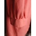 Coral Textured Coat Jacket Puff Sleeve Scallop Detail A/Wear Size M