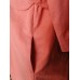 Coral Textured Coat Jacket Puff Sleeve Scallop Detail A/Wear Size M