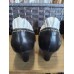 Everybody by B.Z. Moda Italian Leather Heels Black White Ruffle Size 37