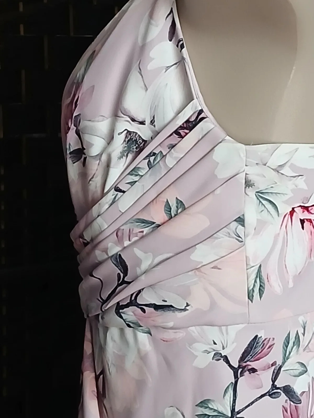 Forever New Petite Floral Midi Dress Blush Pink Size 10