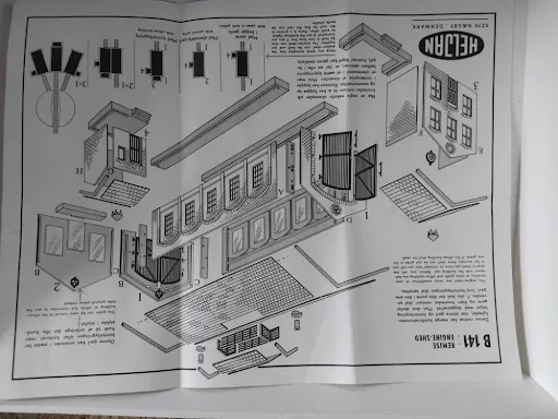 Heljan Engine Shed Remise Model Kit HO Scale B 141