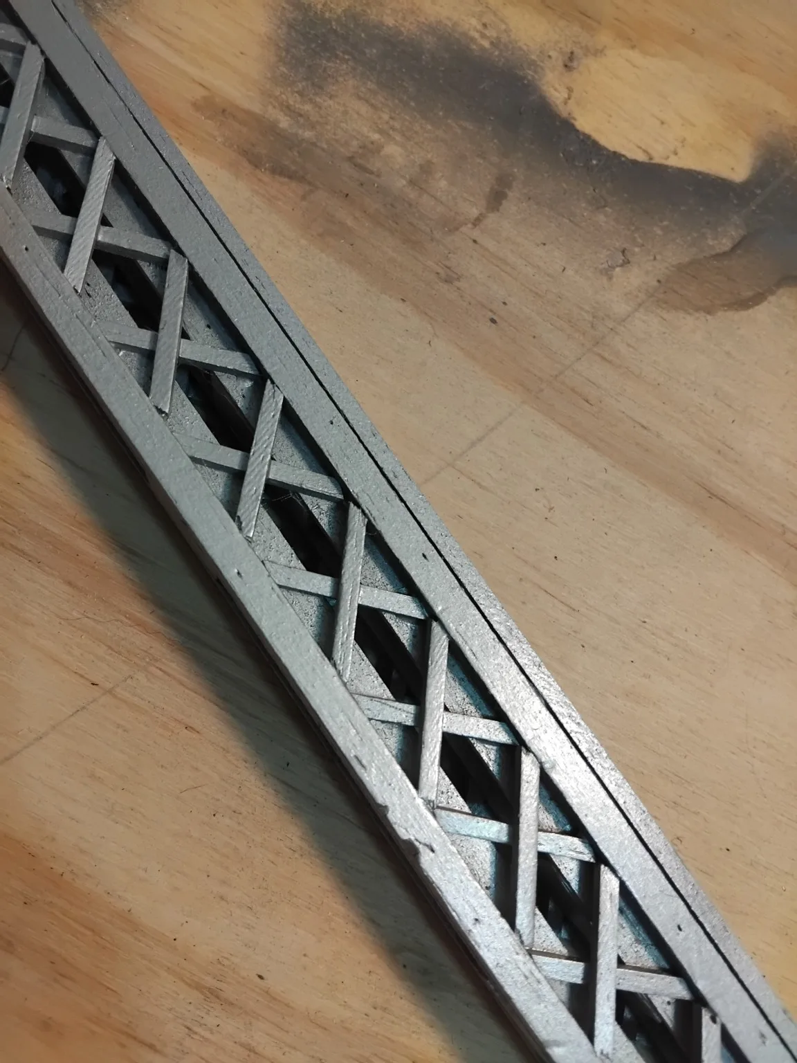 Model Railway Steel Truss Bridge – Grey – Approx. 66cm